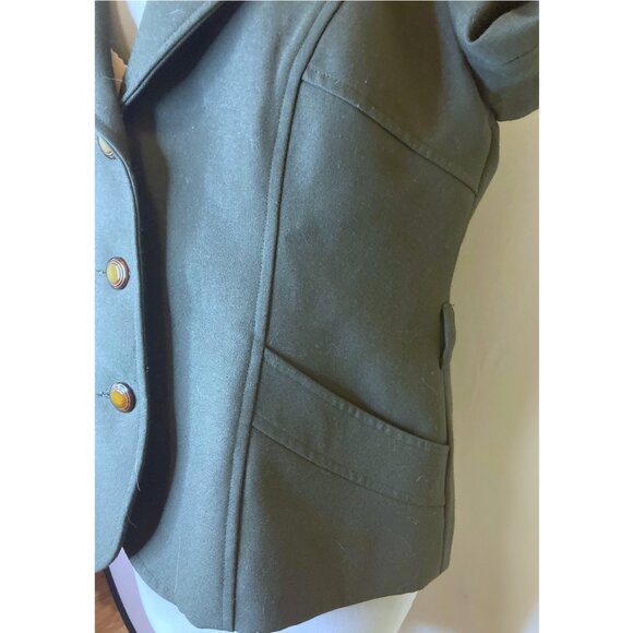 Golden Boat Sport Wear 1940s style green military inspired blazer - Picture 6 of 6